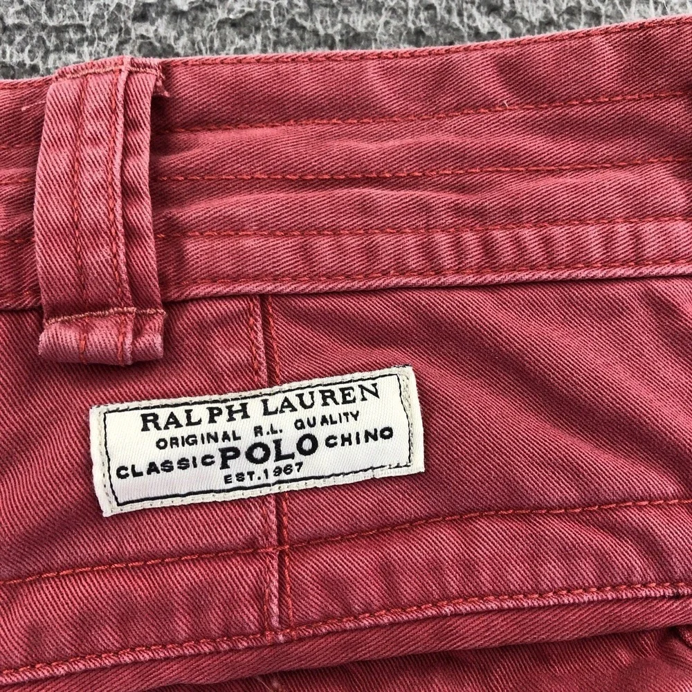 Polo tgRalph Lauren Shorts Mens 40T Pink Cargo Utility Preppy Summer Classic